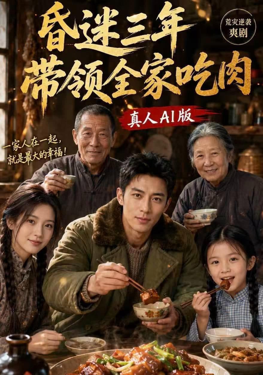 昏迷三年,带领全家吃肉海报